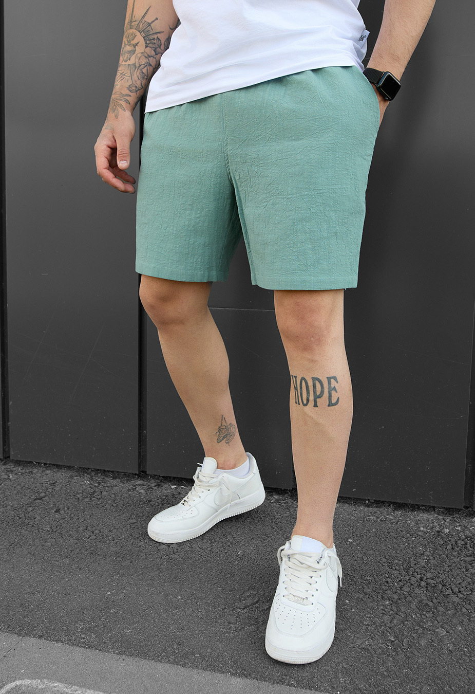Spodenki chinos Staff turquoise