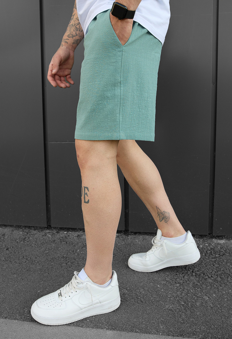 Spodenki chinos Staff turquoise