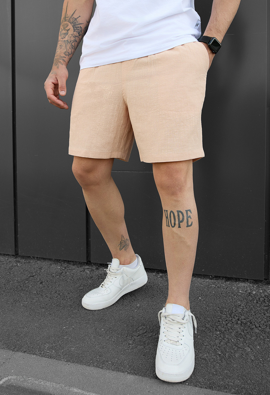 Spodenki chinos Staff light beige