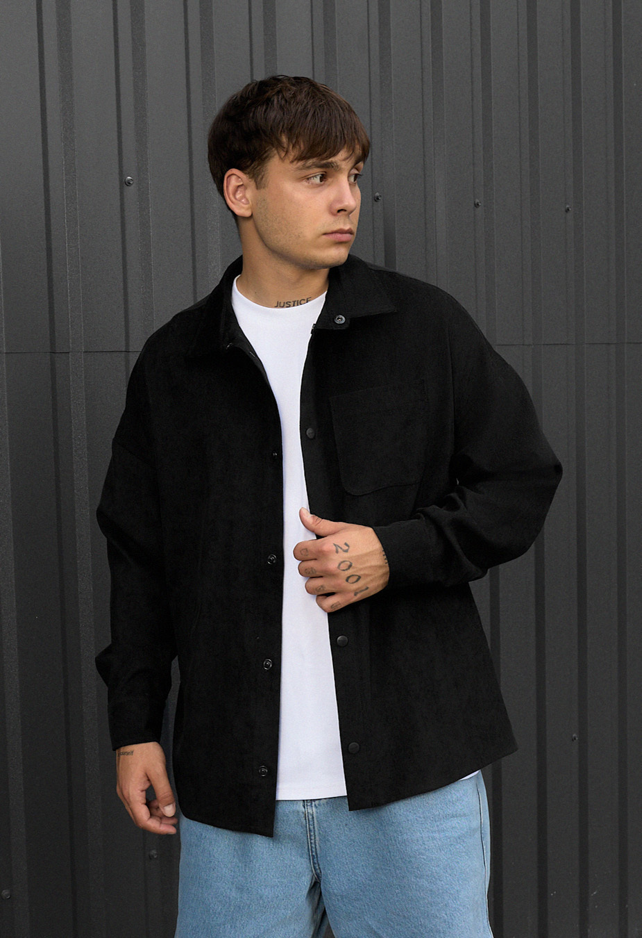 Koszula Staff velvet black