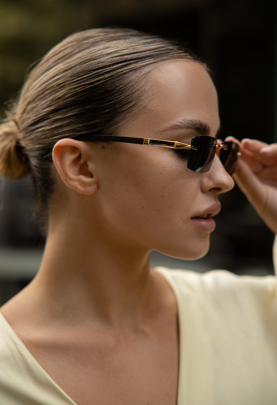 Okulary Staff black & gold