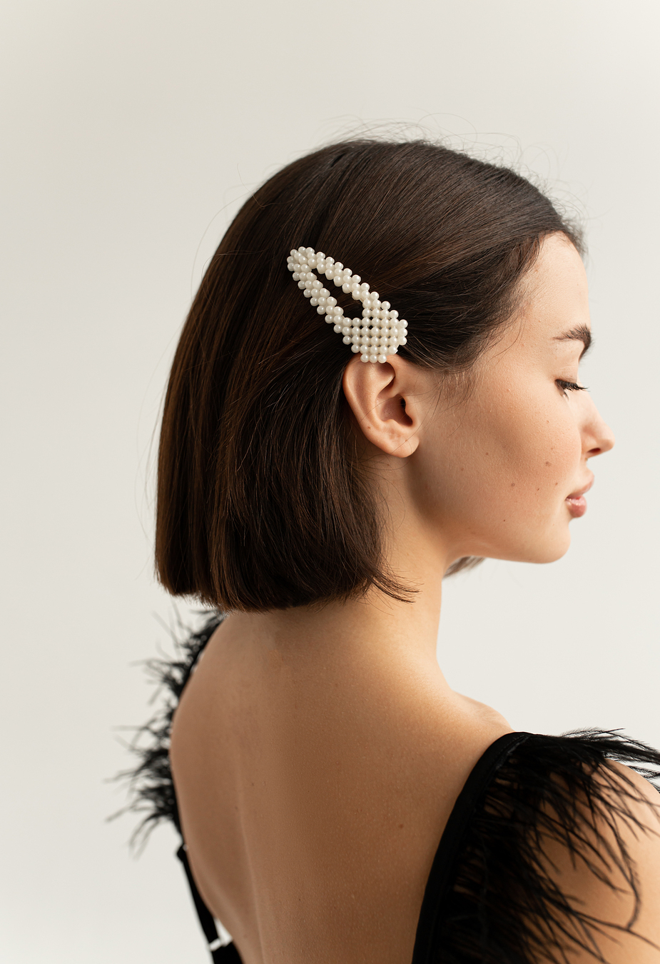 Spinka Staff white pearl (2 szt.)