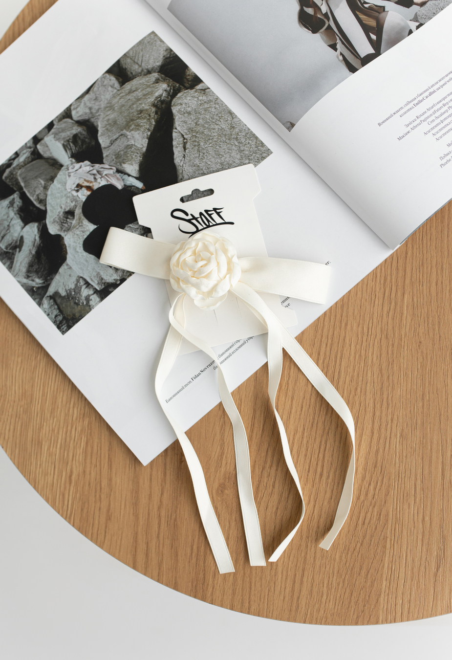 Spinka Staff white flower