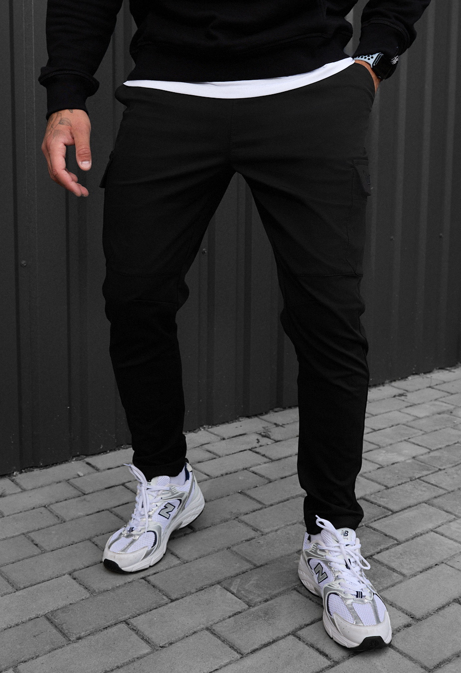 Spodnie Staff cargo copp black