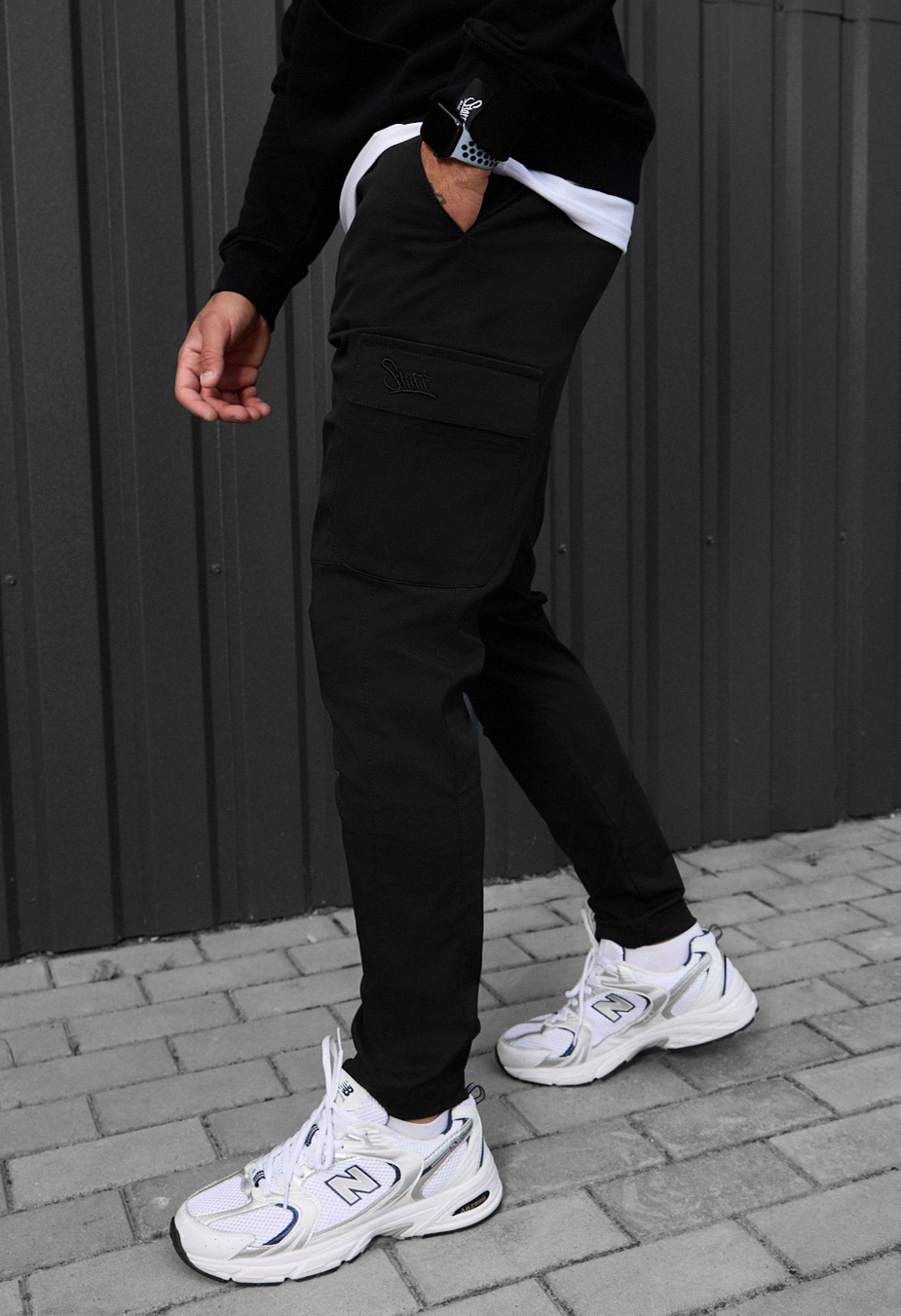Spodnie Staff cargo copp black