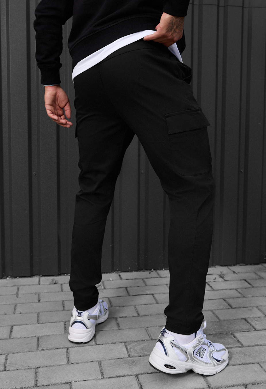 Spodnie Staff cargo copp black