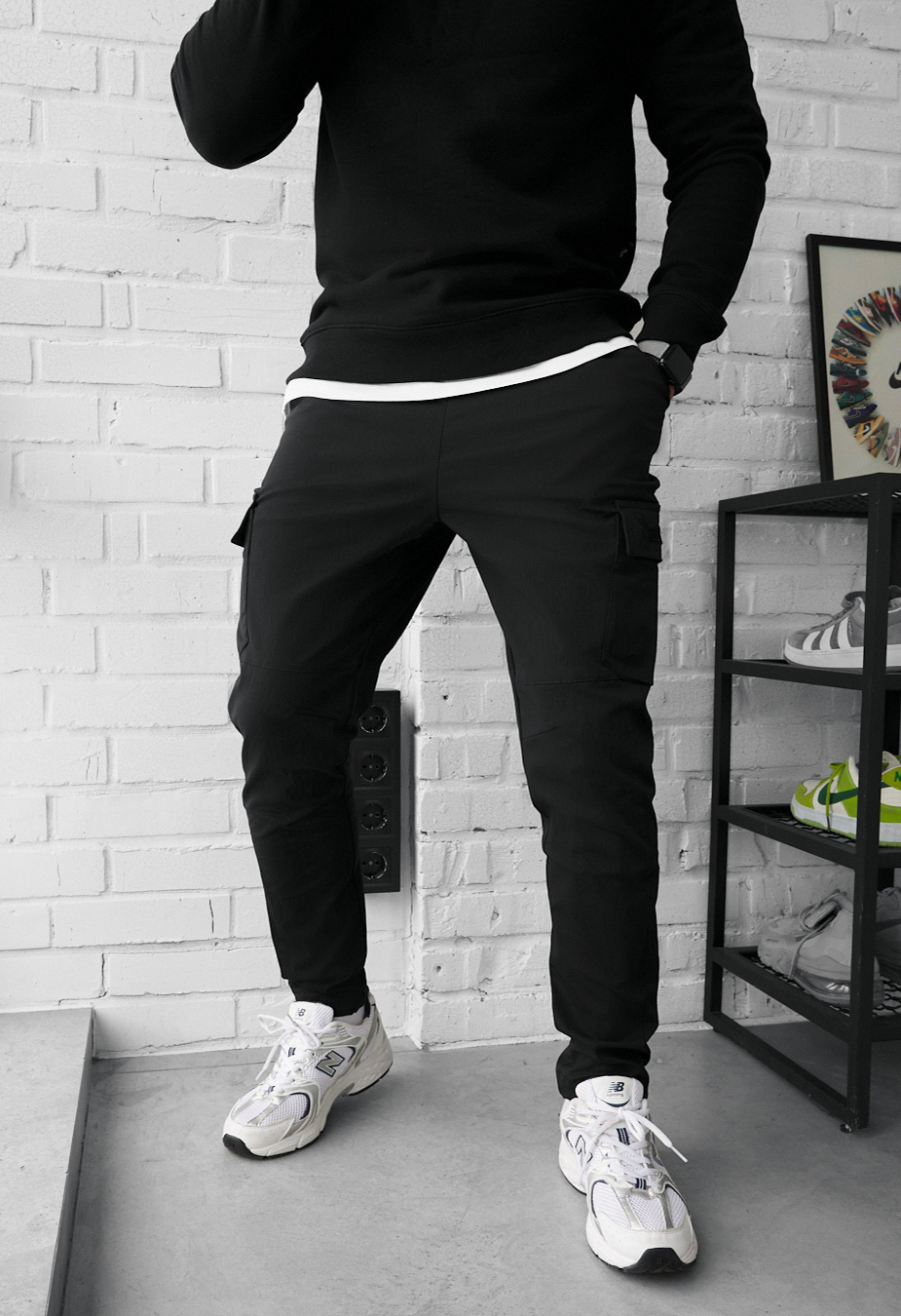 Spodnie Staff cargo copp black