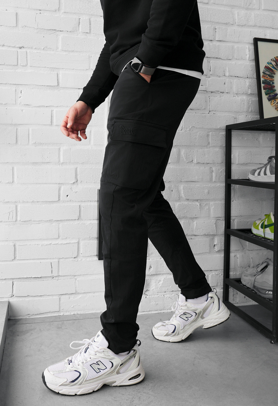 Spodnie Staff cargo copp black