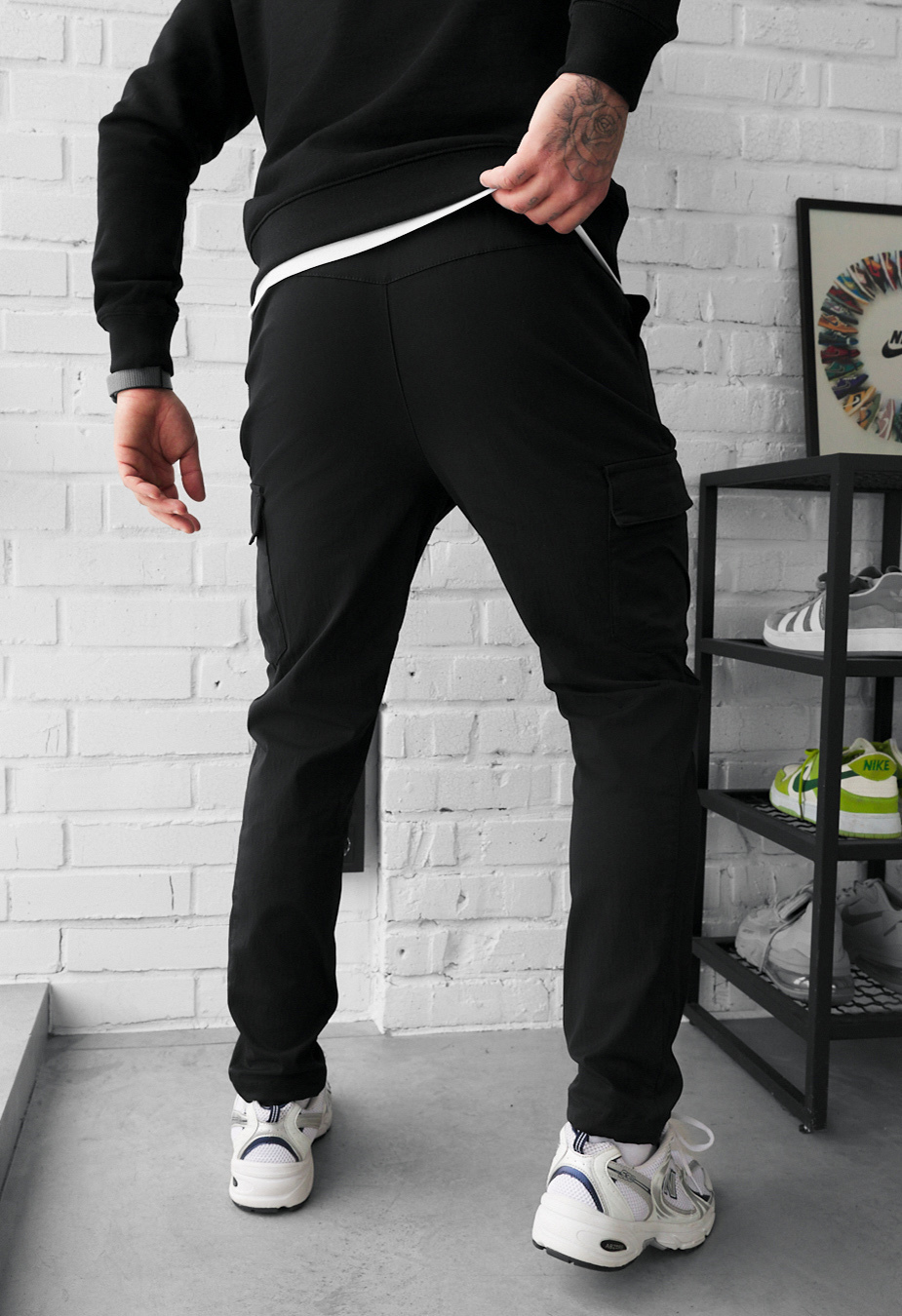 Spodnie Staff cargo copp black