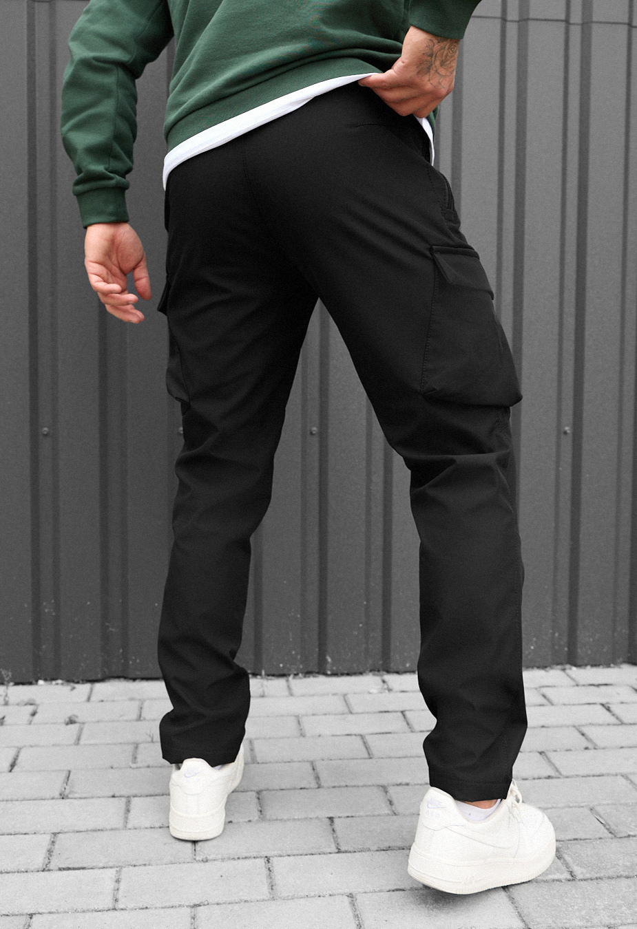 Spodnie ocieplane Staff st cargo black fleece