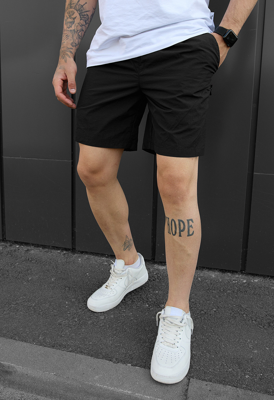 Szorty plażowe Staff ha black