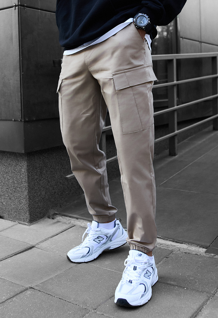 Spodnie Staff pf cargo beige