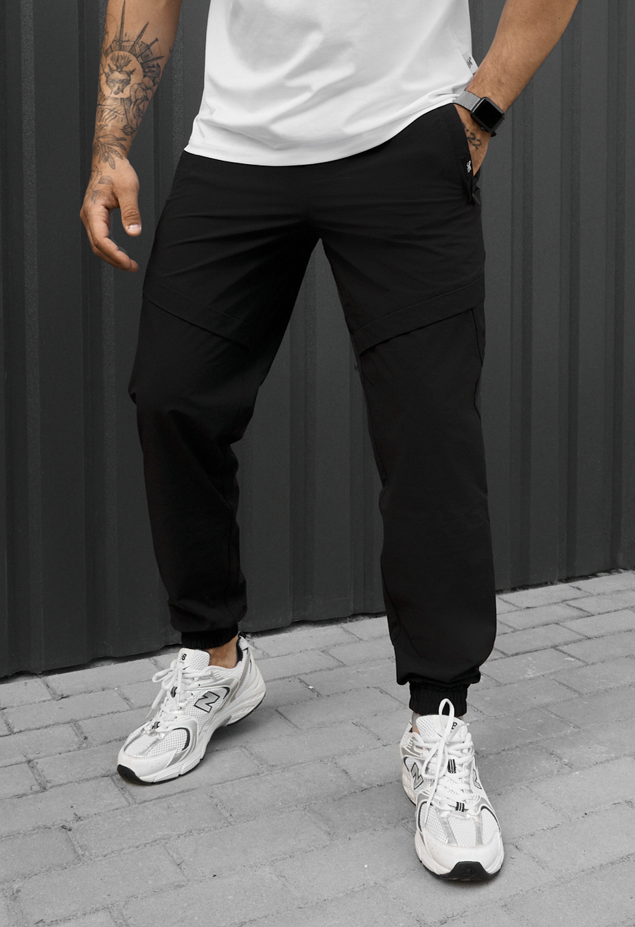 Joggery Staff spandex di black