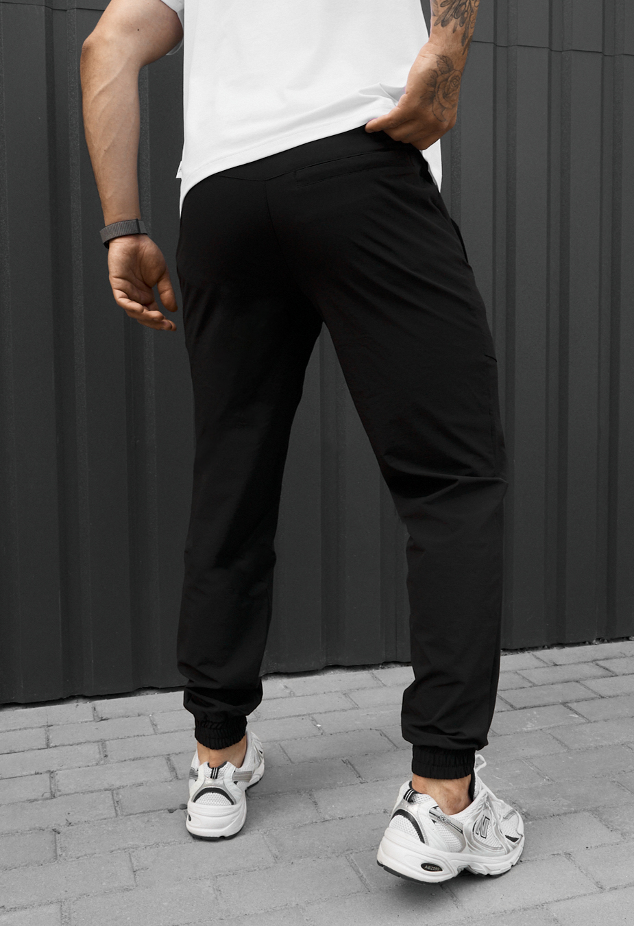 Joggery Staff spandex di black
