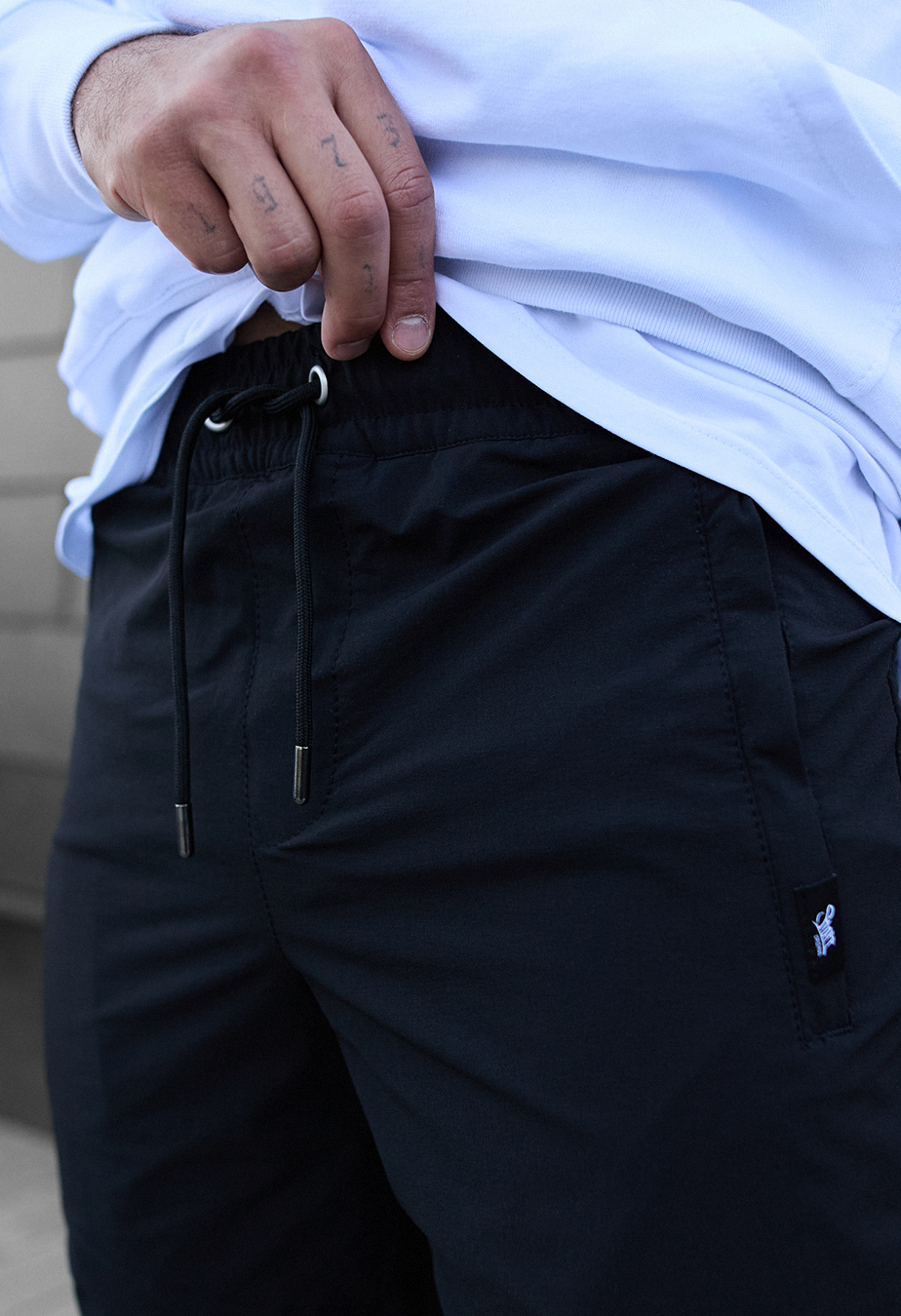 Joggery Staff spandex di black