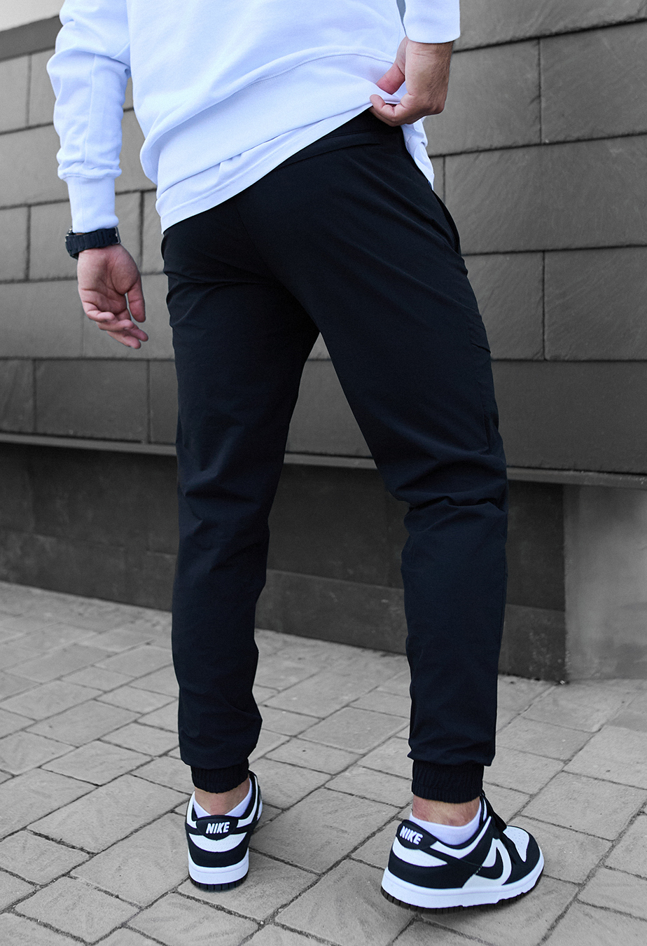 Joggery Staff spandex di black