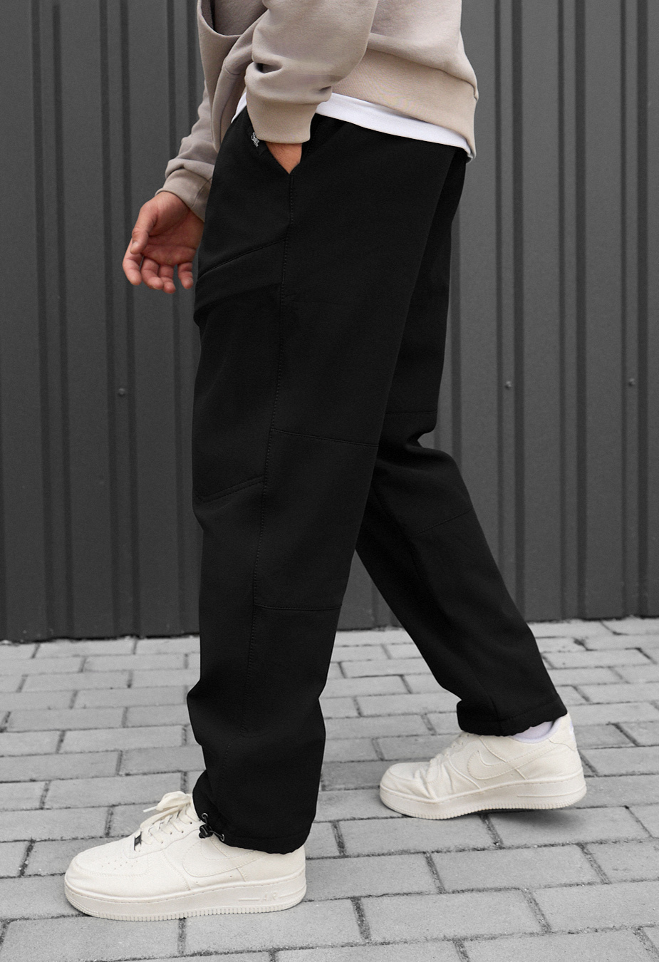 Spodnie ocieplane Staff cu black fleece