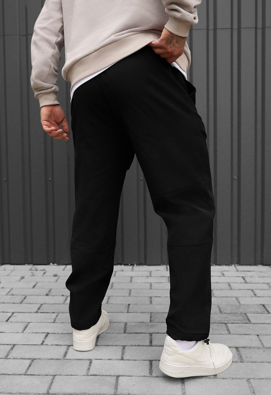 Spodnie ocieplane Staff cu black fleece