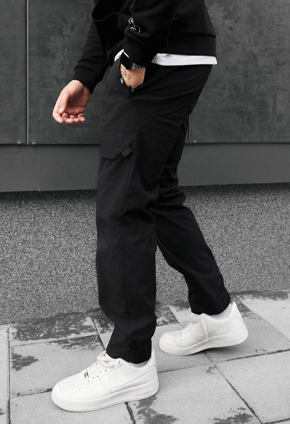 Spodnie ocieplane Staff ar black fleece