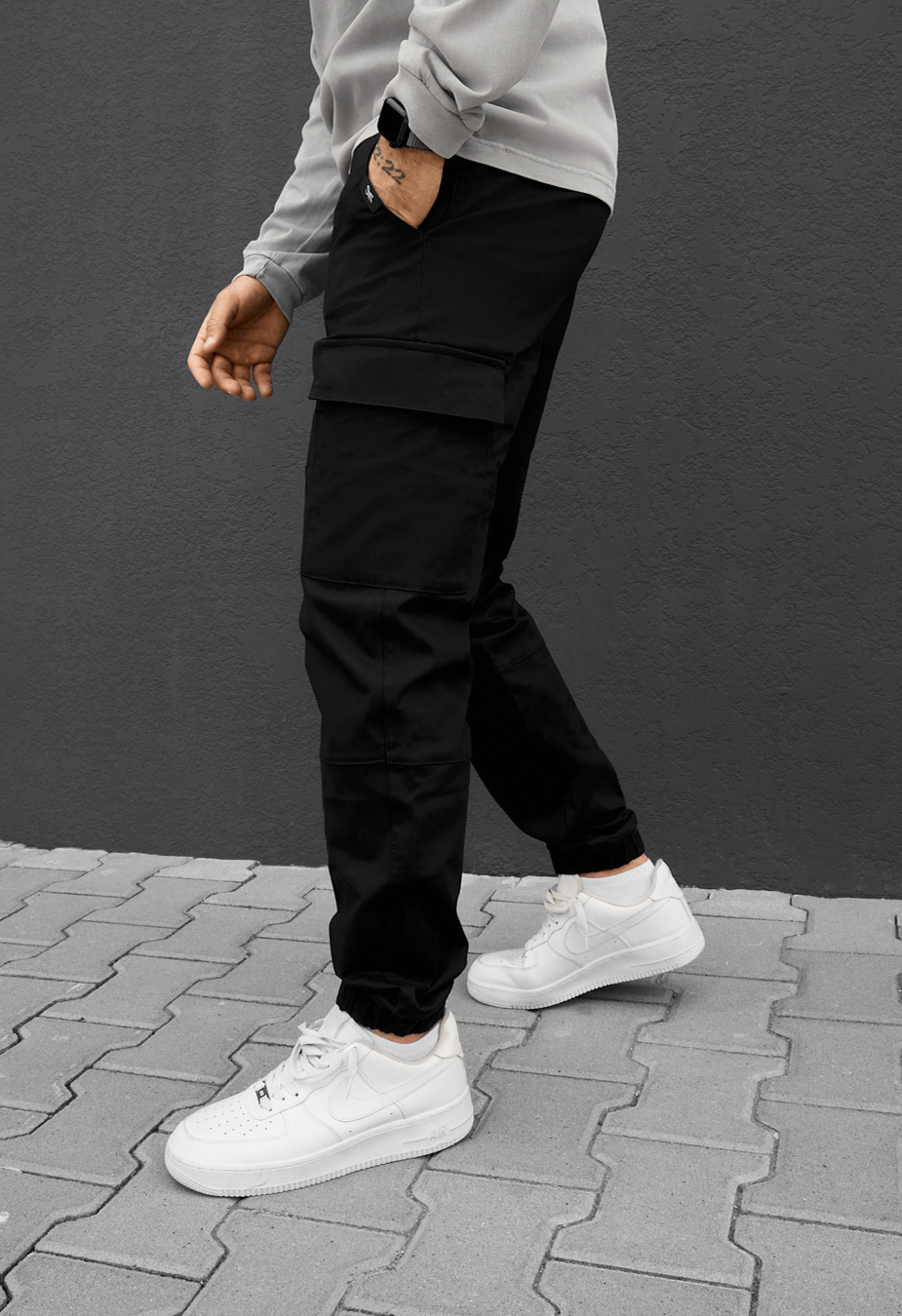 Spodnie Staff hid cargo black