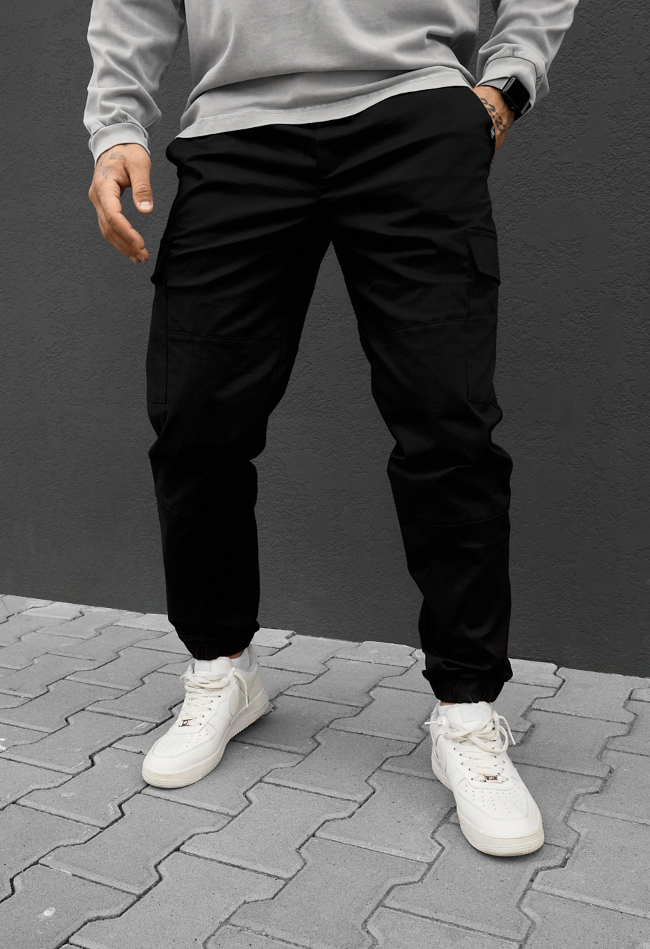 Spodnie Staff hid cargo black