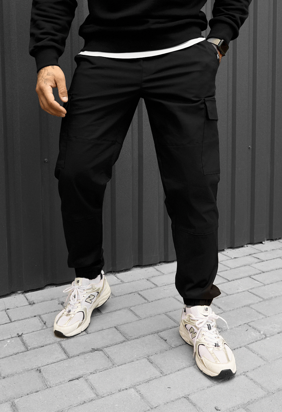 Spodnie Staff hid cargo black