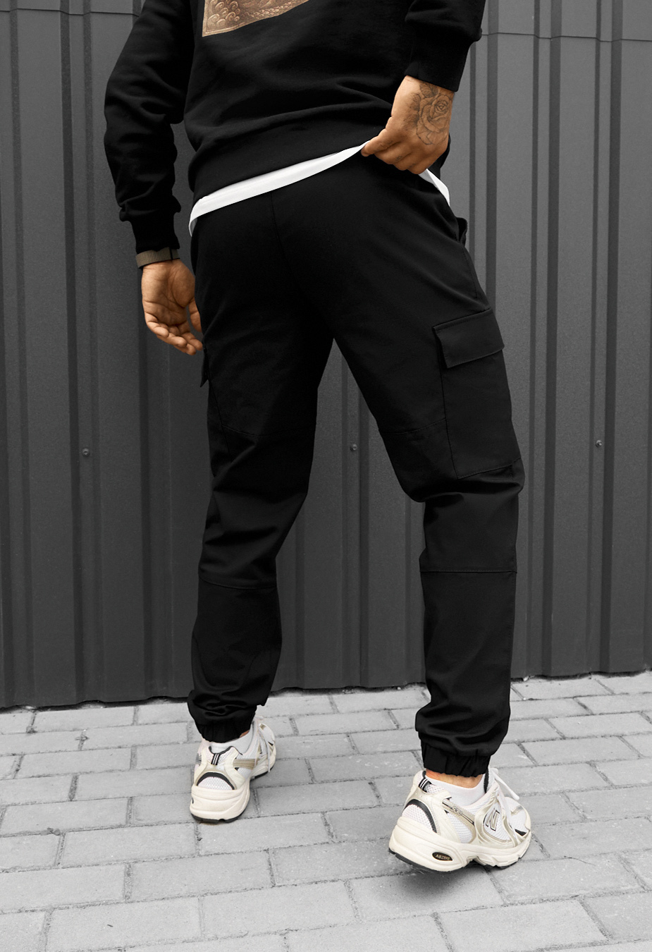 Spodnie Staff hid cargo black
