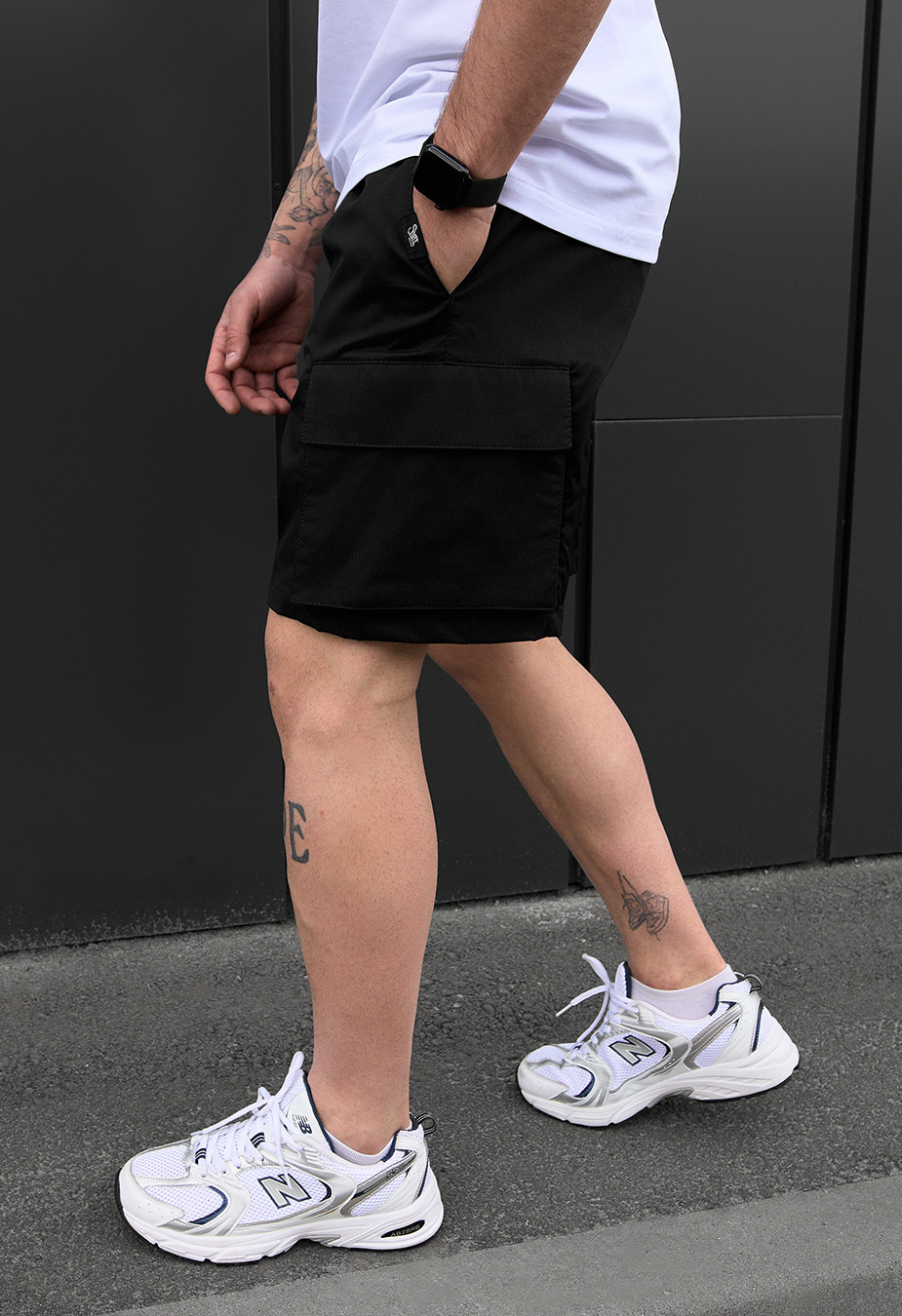 Spodenki  Staff cargo tep black
