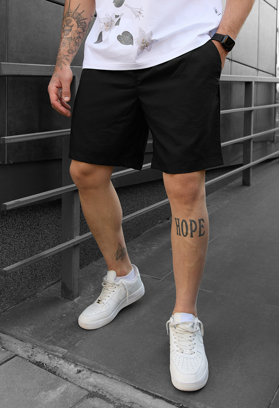 Spodenki chinos Staff ca black