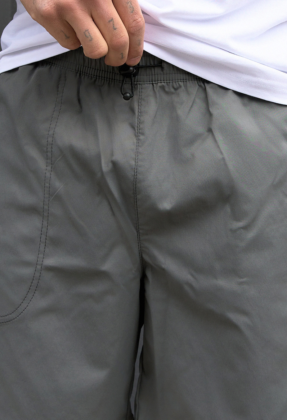 Spodenki chinos Staff loo gray logo