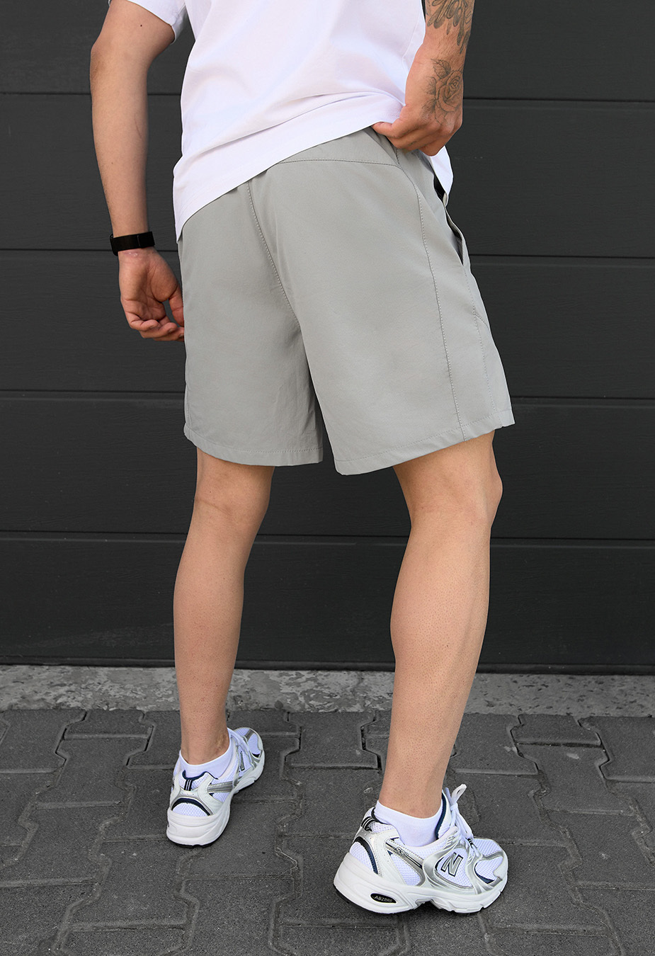 Spodenki Staff sko light gray