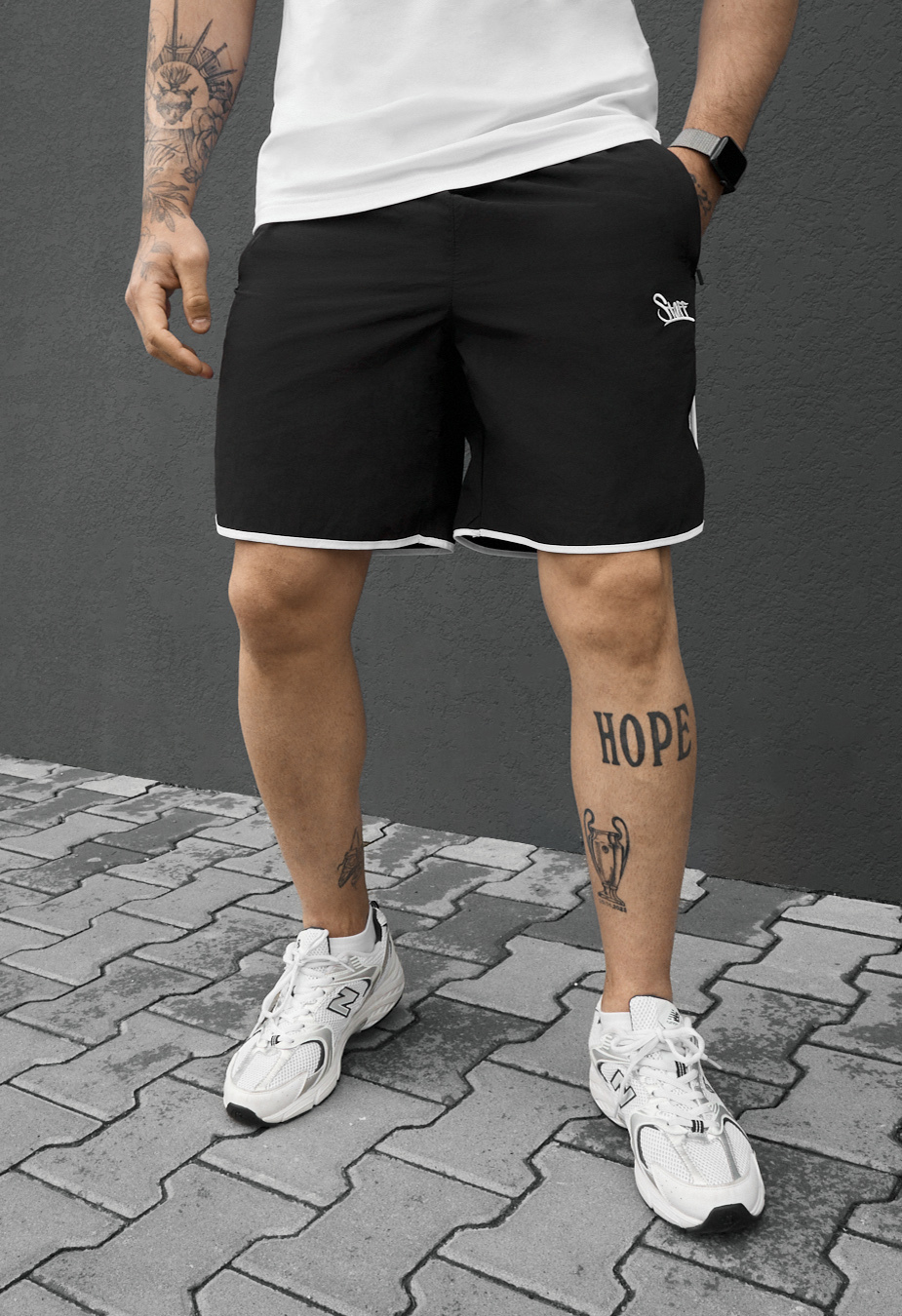 Spodenki plażowe Staff el black logo