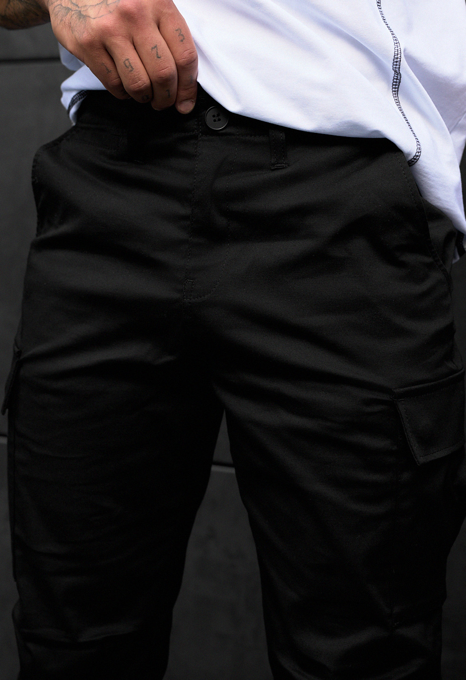 Spodnie Staff cargo ja black