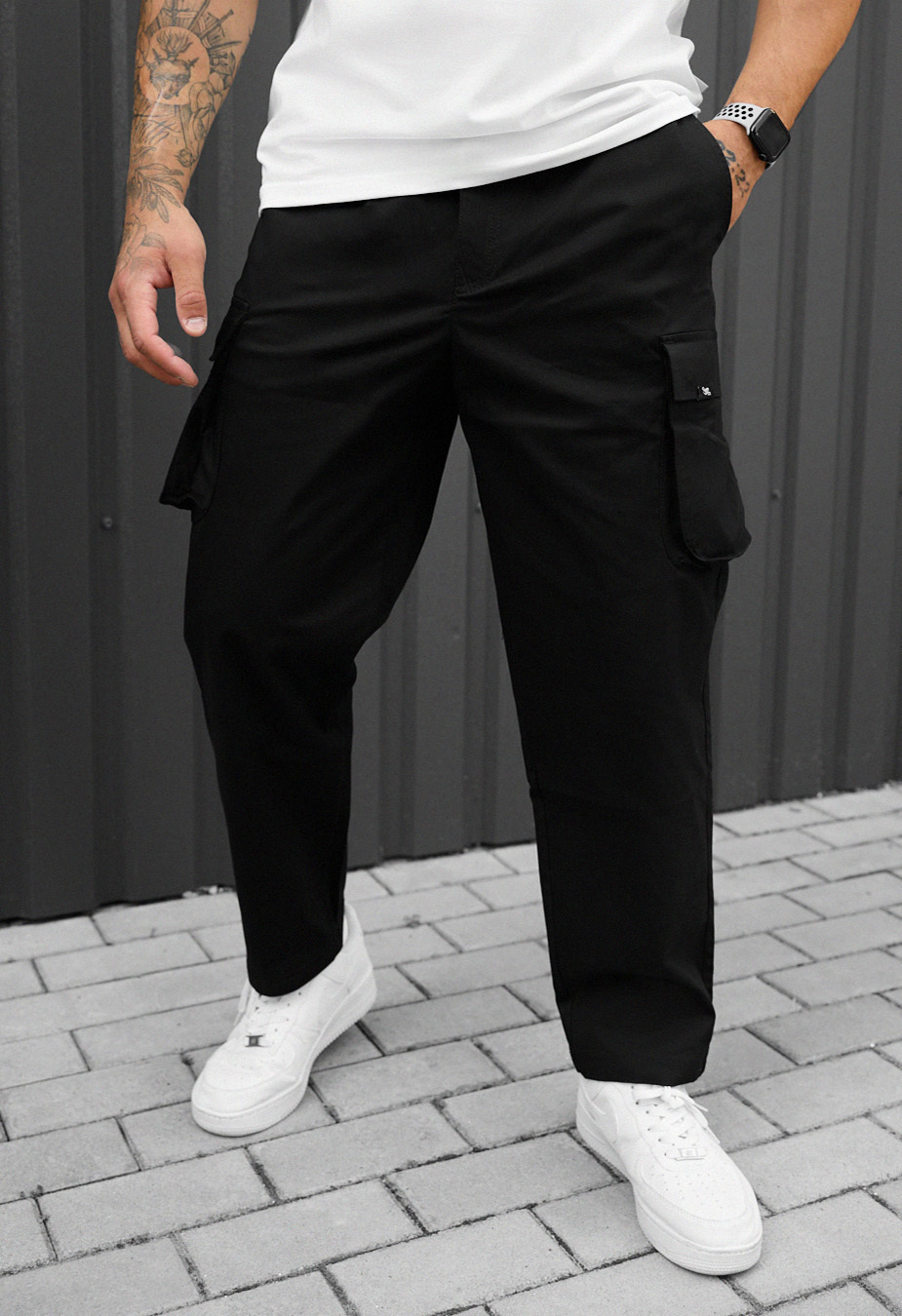 Spodnie Staff cargo gi black