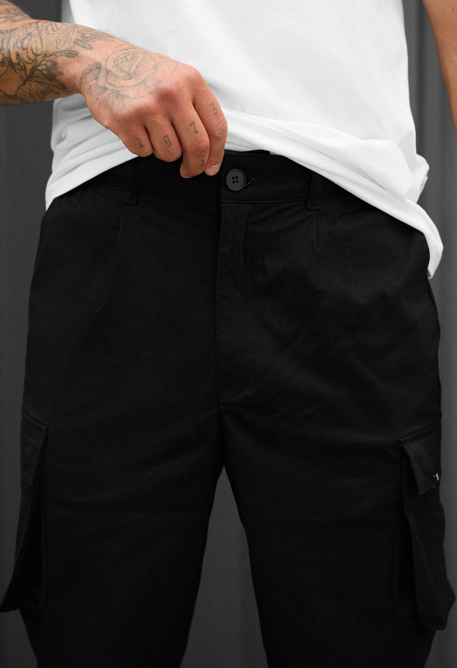 Spodnie Staff cargo gi black