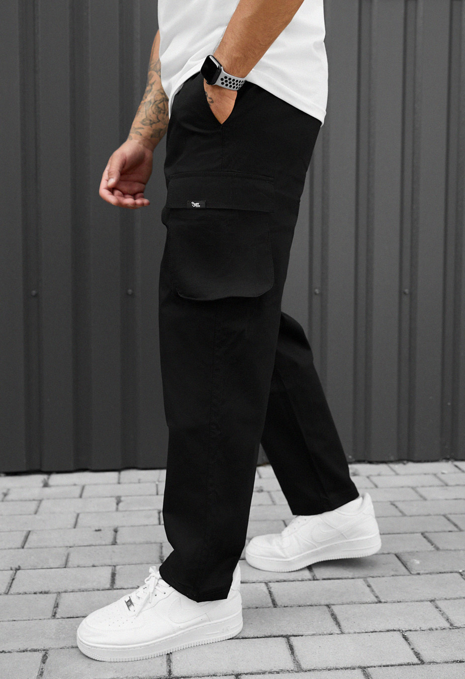 Spodnie Staff cargo gi black
