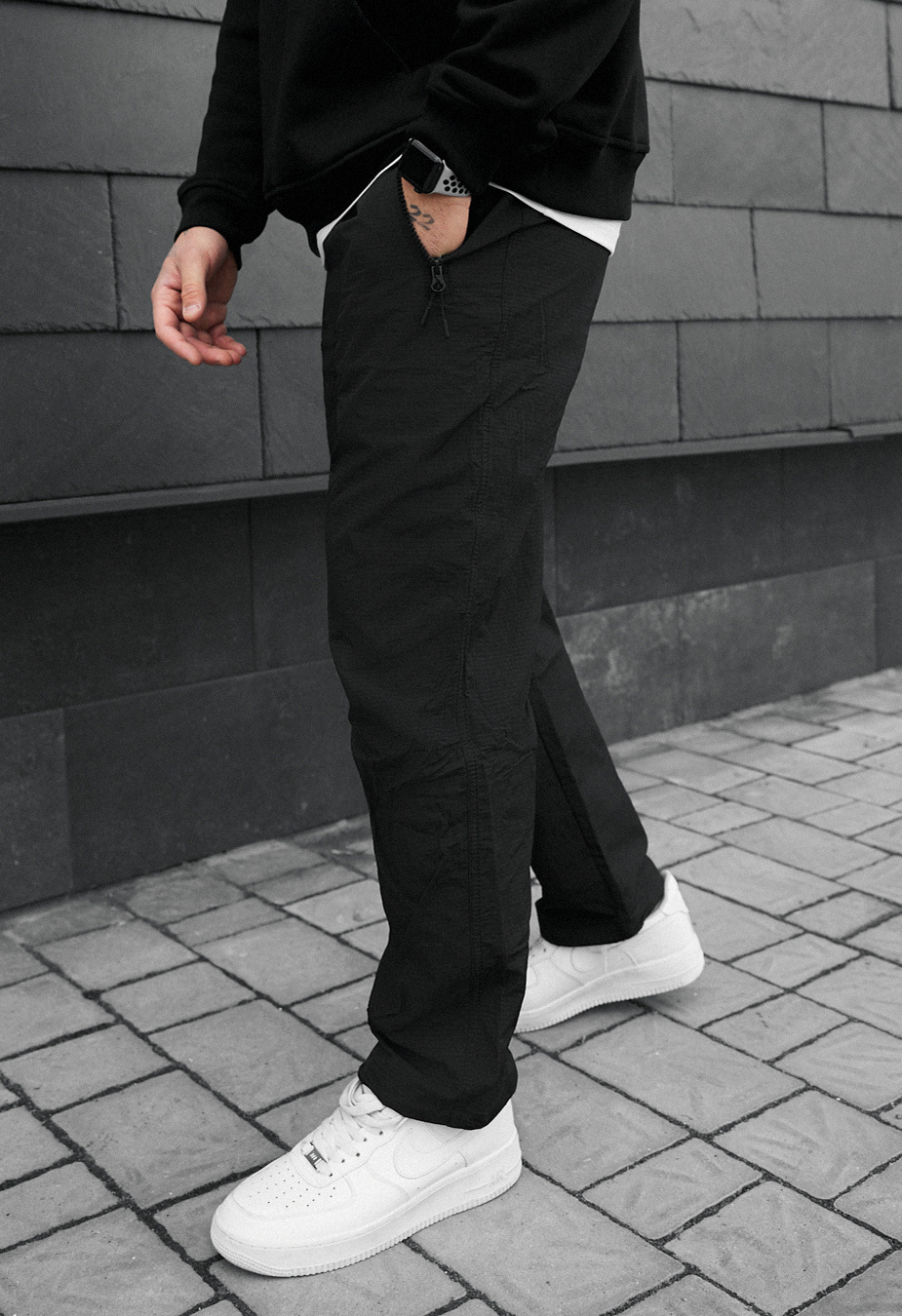 Spodnie chinos Staff lar black