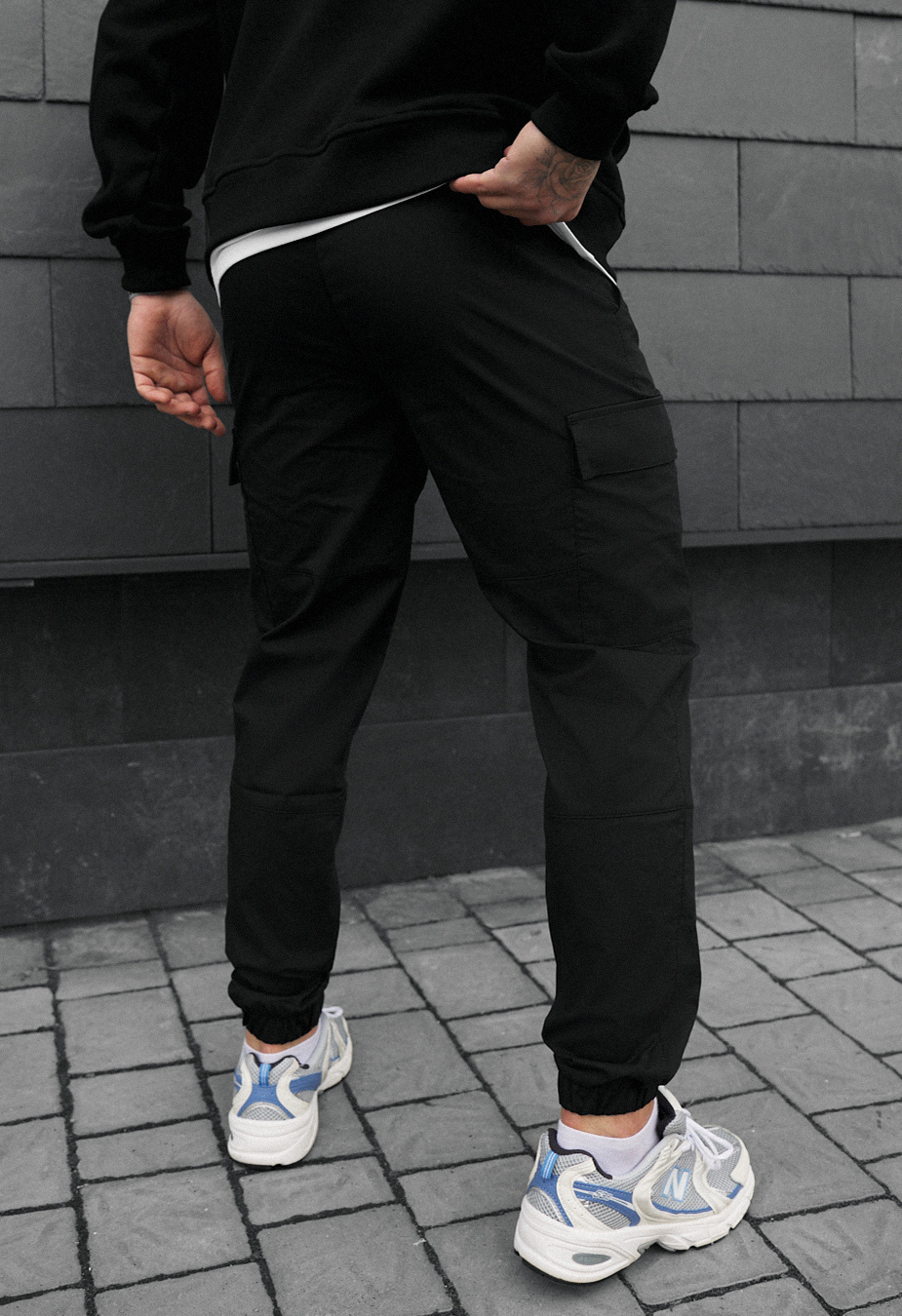 Spodnie Staff hid cargo black2