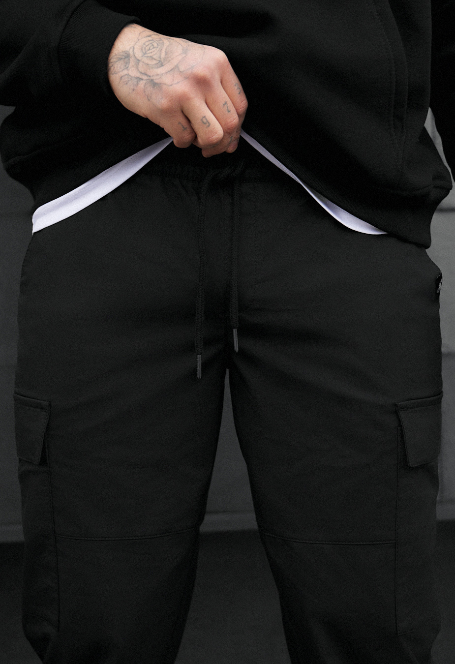 Spodnie Staff hid cargo black2