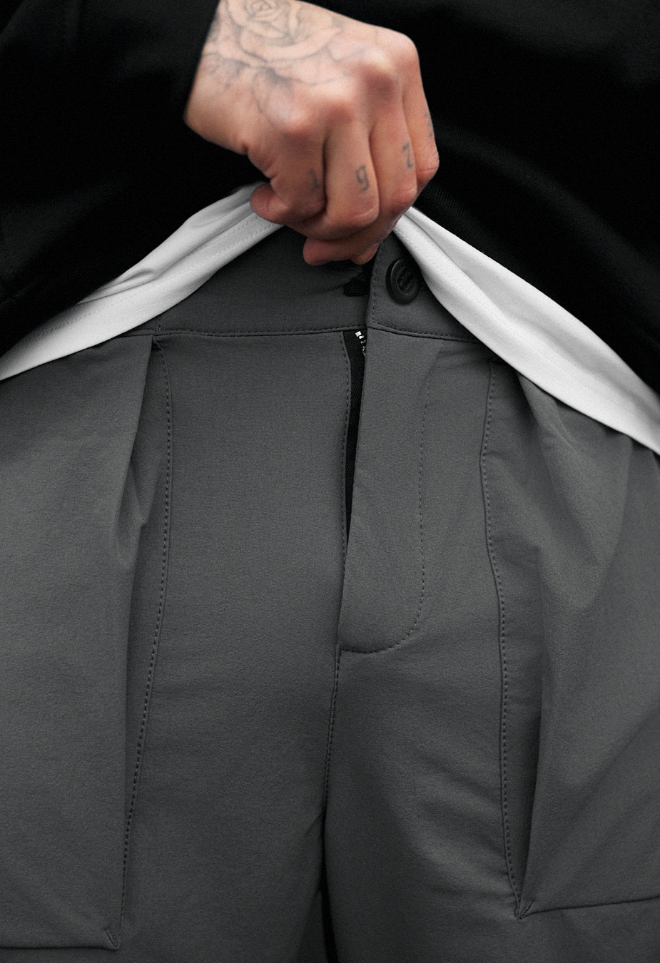 Spodnie chinos Staff rit gray