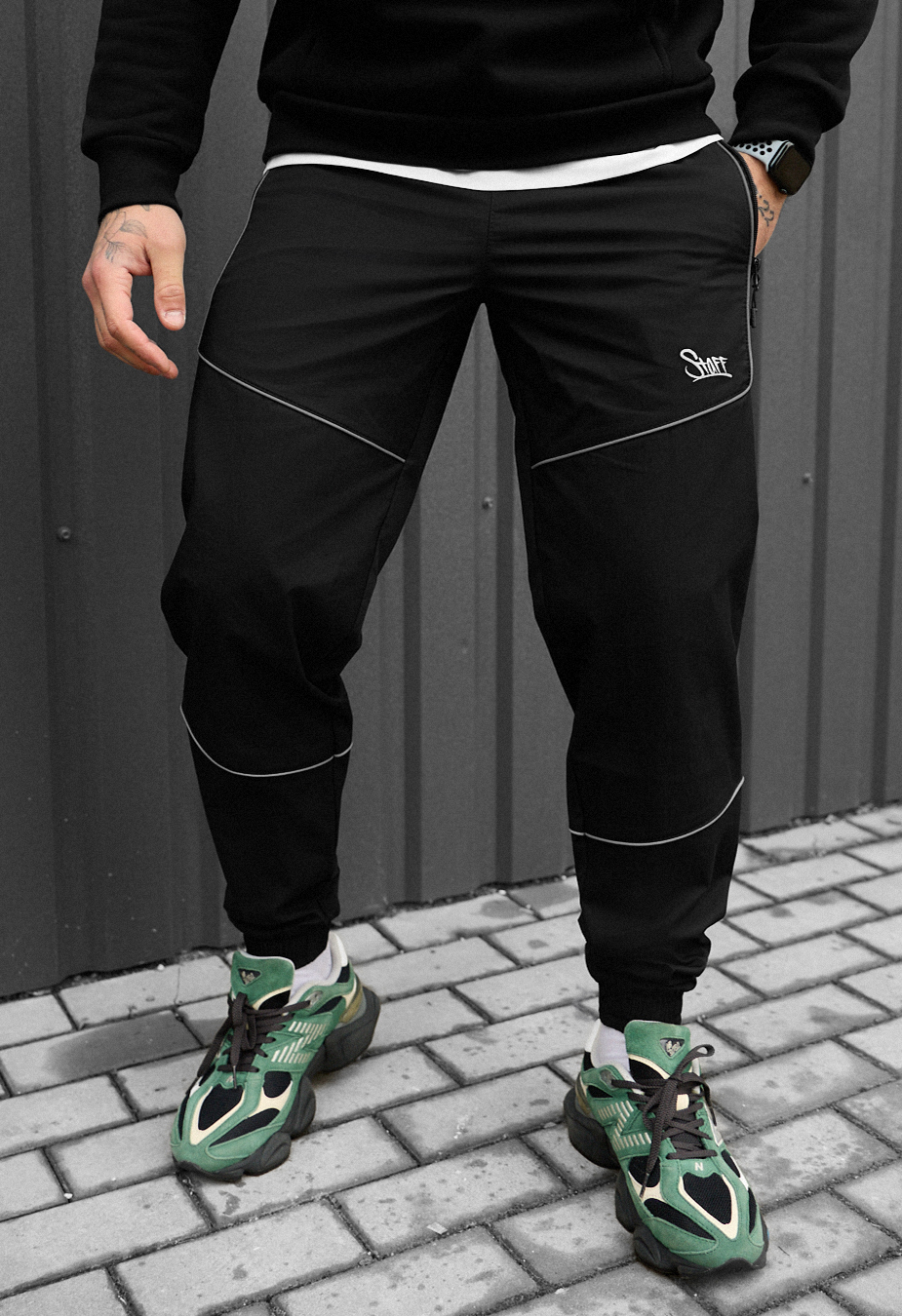 Joggery Staff reflective black