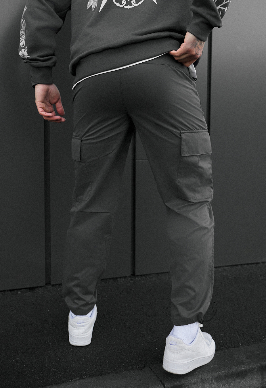Spodnie Staff cargo ro dark gray