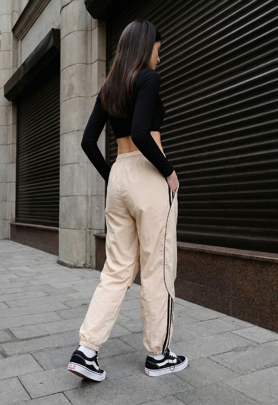 Spodnie Staff sky beige reflective