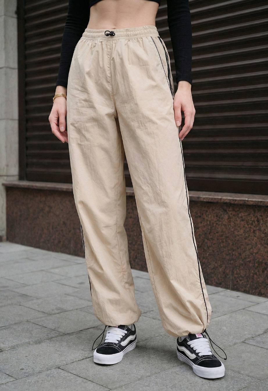 Spodnie Staff sky beige reflective
