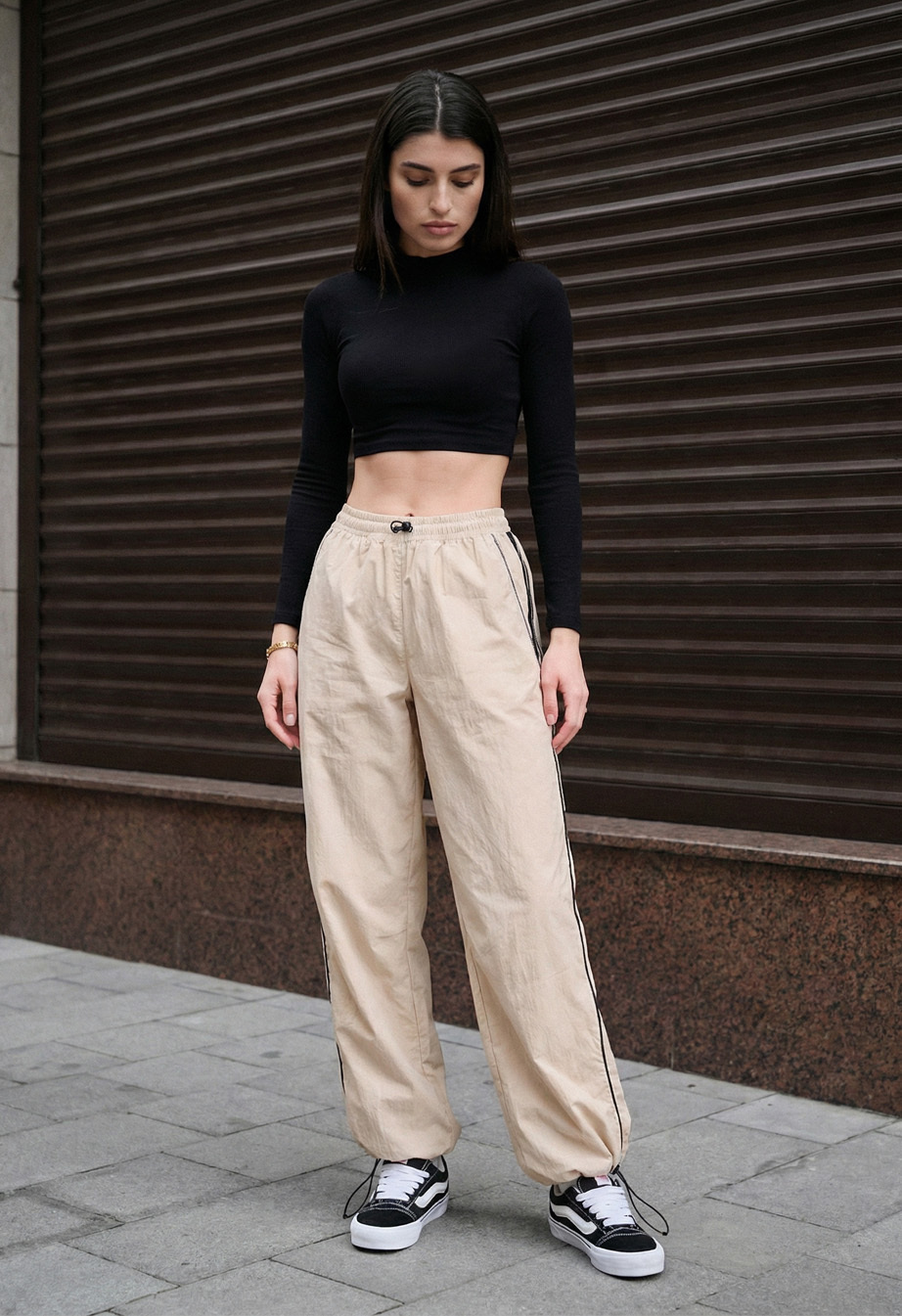 Spodnie Staff sky beige reflective