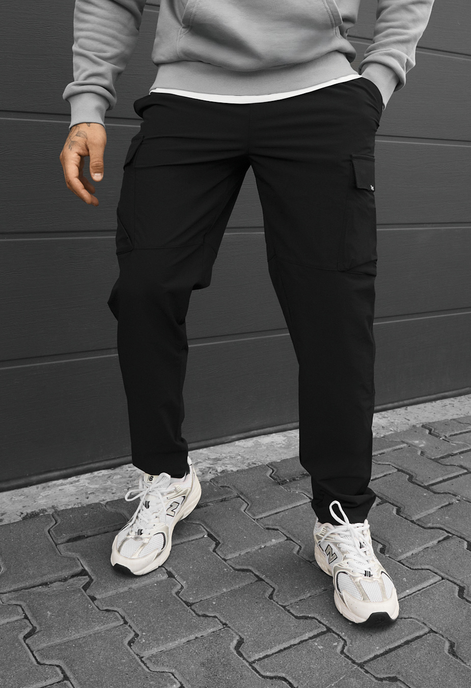 Spodnie Staff cargo ter black