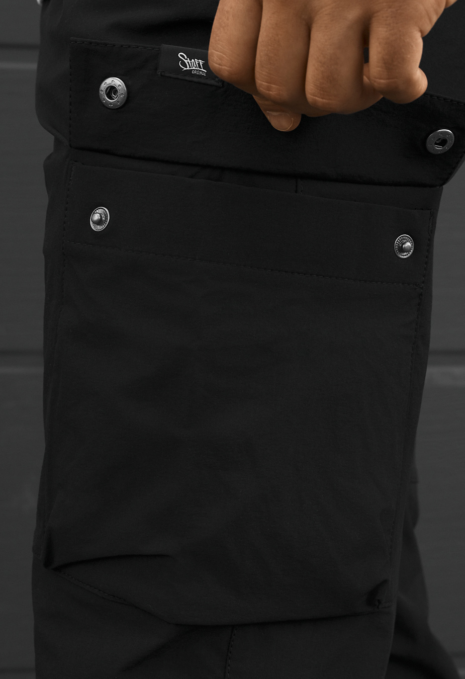 Spodnie Staff cargo ter black