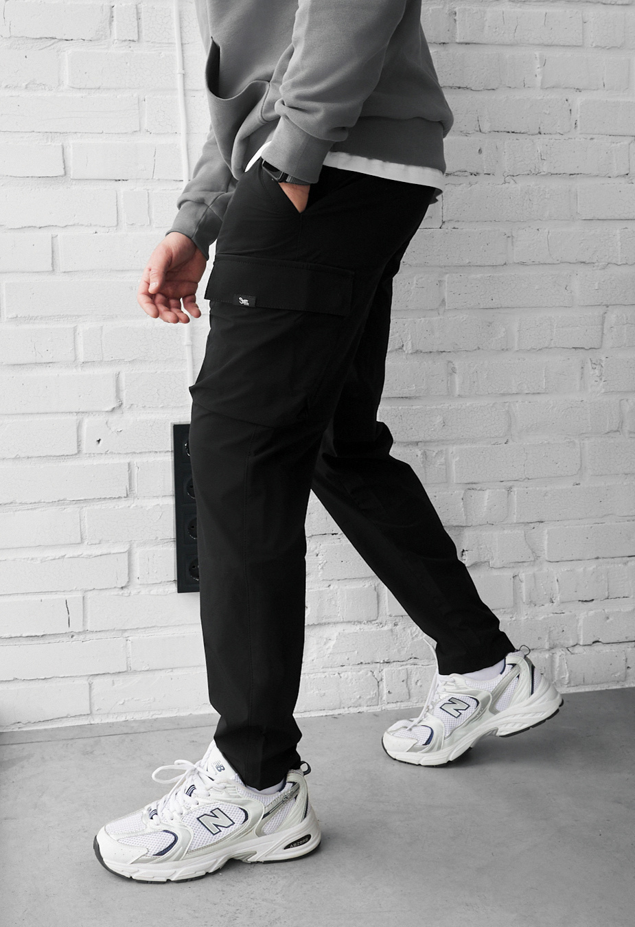 Spodnie Staff cargo ter black