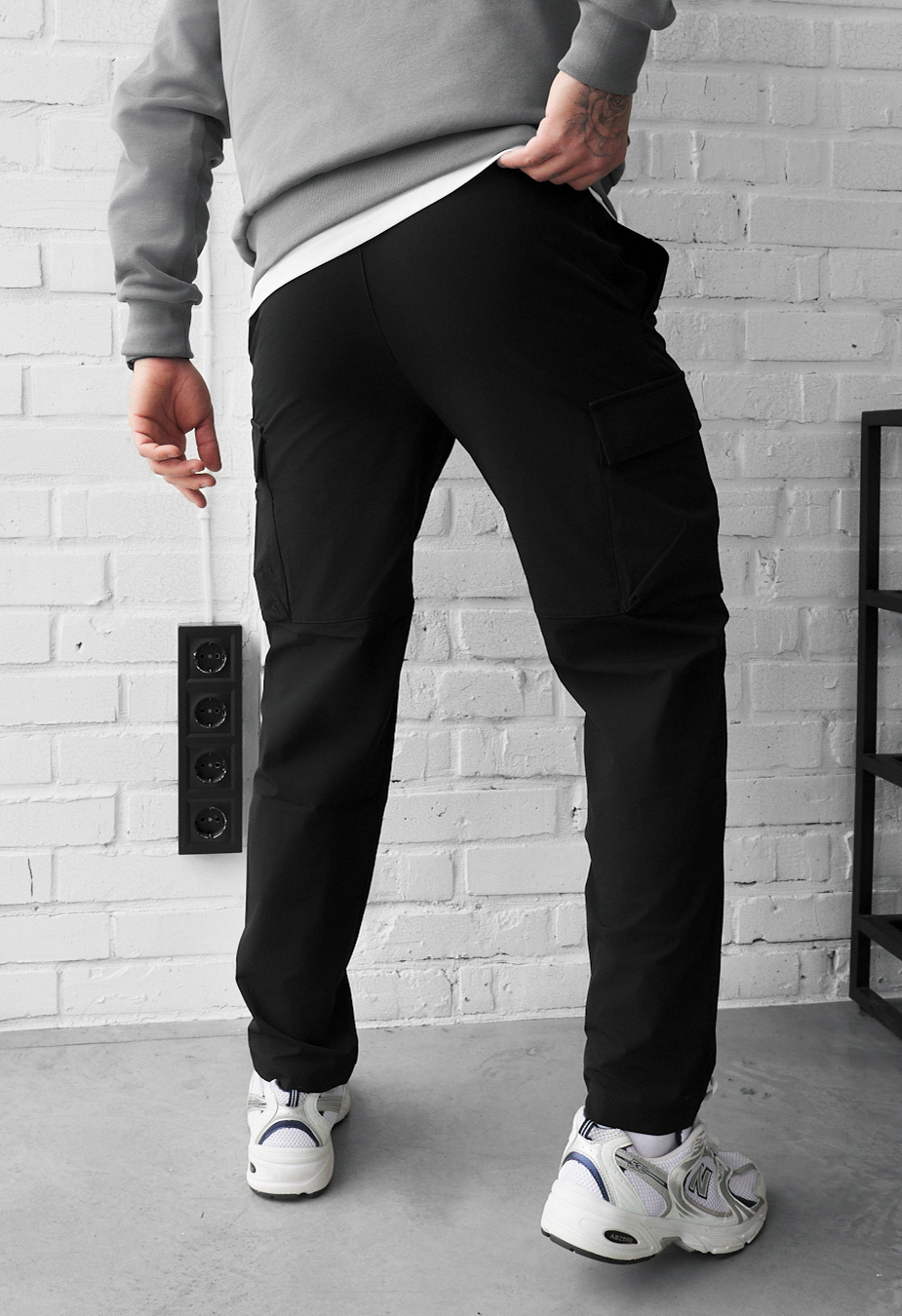 Spodnie Staff cargo ter black