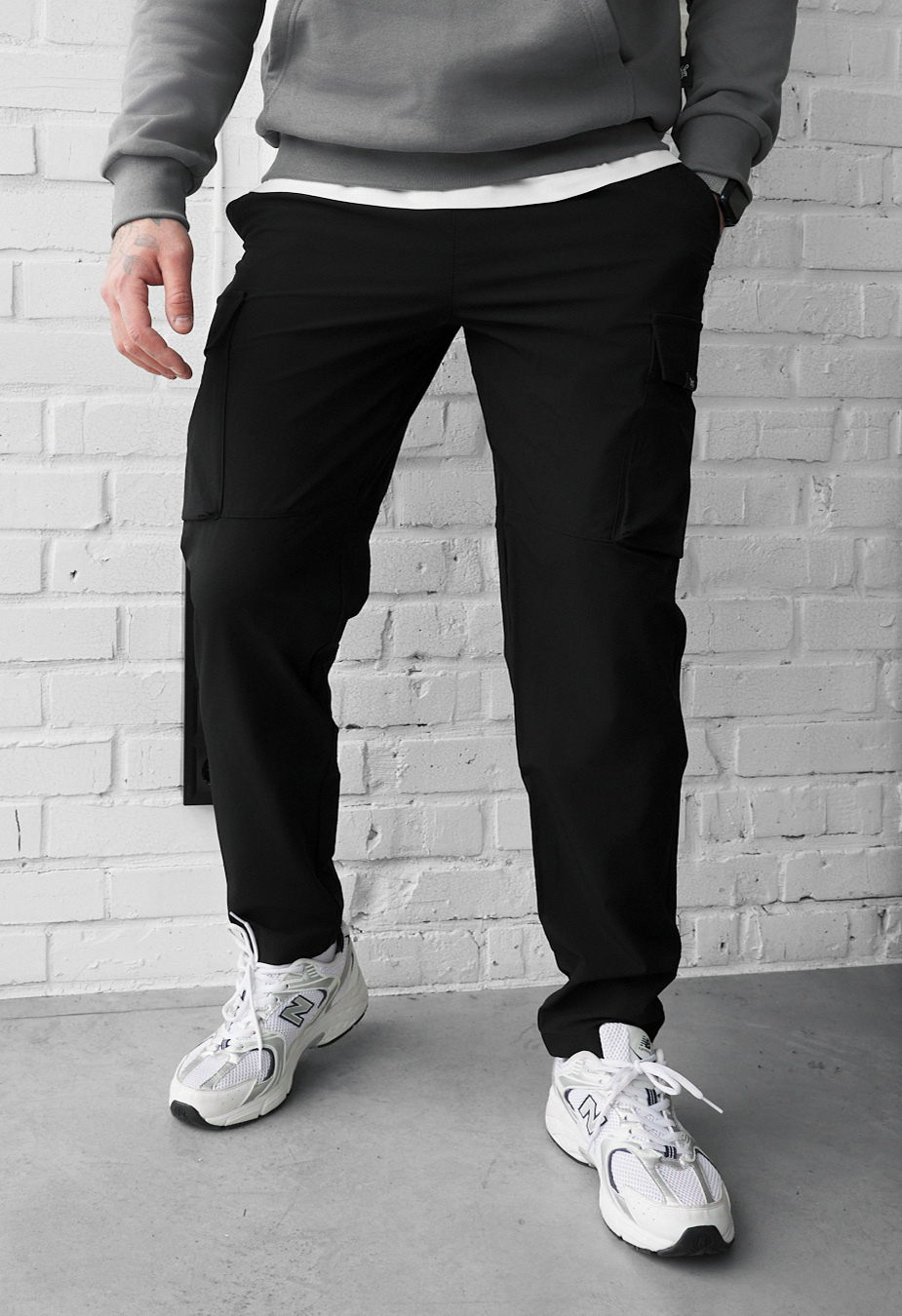 Spodnie Staff cargo ter black